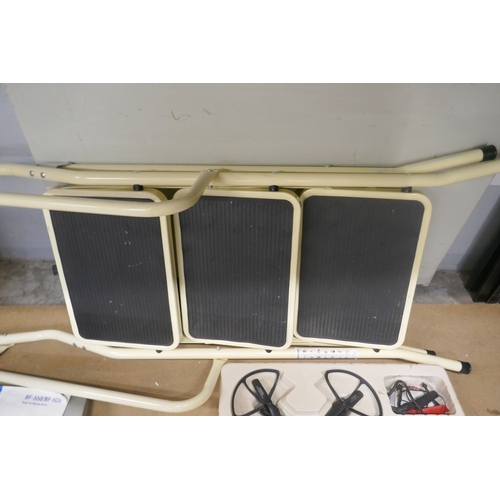 5094 - A set of three rung safety steps, a boxed Canon Pixma TS5051 printer, copier, scanner, a Tanita BF-5... 