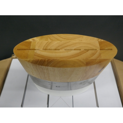 5102 - A box of ten Richardson Sheffield wood and metal knife blocks, boxed and unused