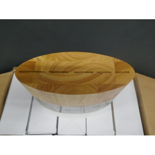 5108 - A box of ten Richardson Sheffield wood and metal knife blocks, boxed and unused
