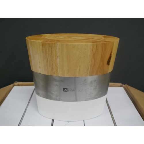 5109 - A box of ten Richardson Sheffield wood and metal knife blocks, boxed and unused