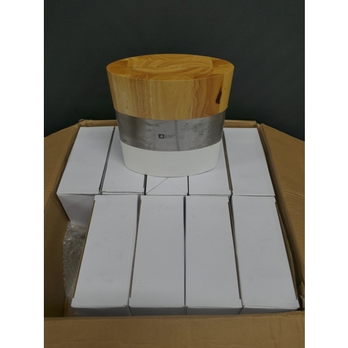 5106 - A box of ten Richardson Sheffield wood and metal knife blocks, boxed and unused