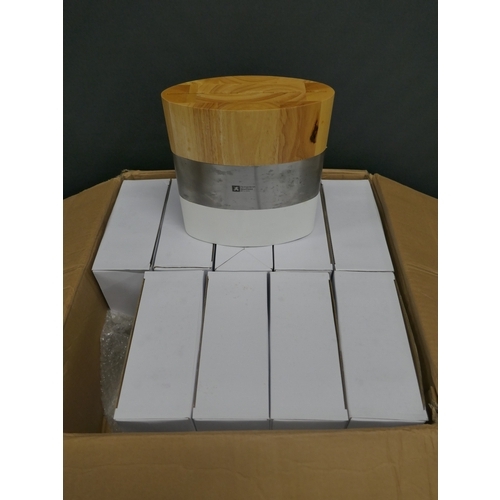 5108 - A box of ten Richardson Sheffield wood and metal knife blocks, boxed and unused