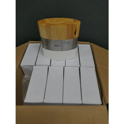 5110 - A box of ten Richardson Sheffield wood and metal knife blocks, boxed and unused