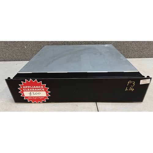 4045 - AEG warming drawer - matt black (556-14) *This lot is subject to VAT