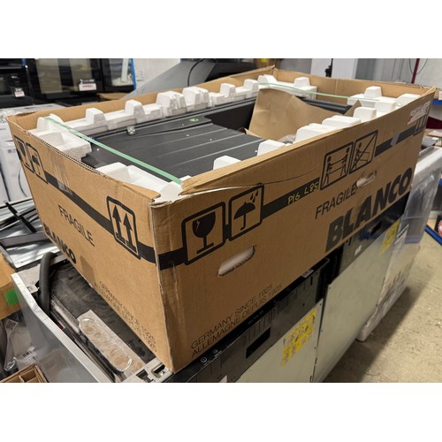 4048 - Minorca composite 1.0 bowl RVS black sink (556-85) *This lot is subject to VAT