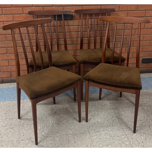 9 - A Younger Sequence teak extending rectangular dining table and four chairs, designed by John Herbert