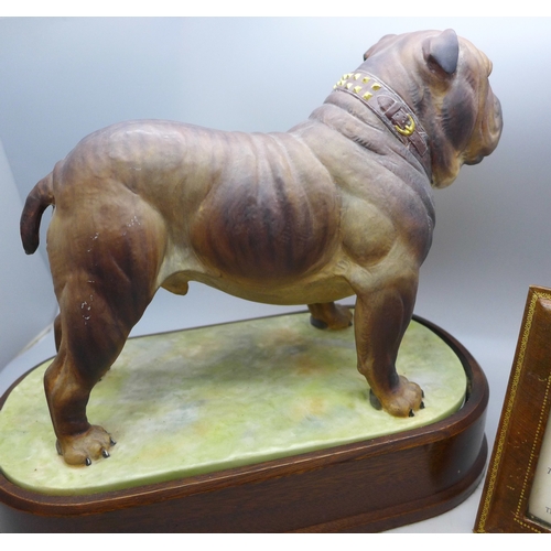 2064 - A Royal Worcester limited edition figure, The Bulldog, by Doris Lindner, with certificate, number 40... 