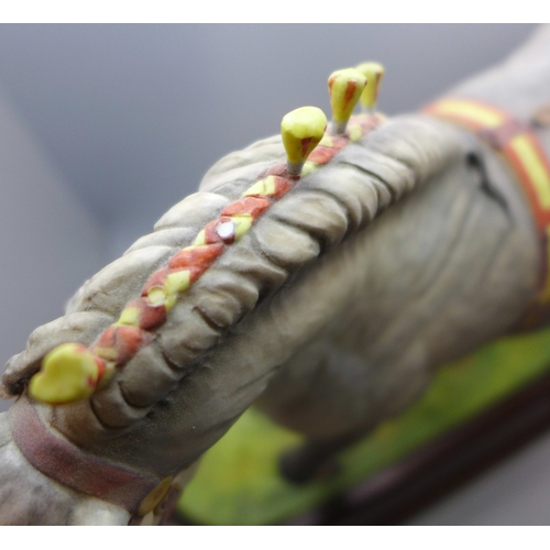 2065 - A Royal Worcester limited edition figure, Percheron Stallion, by Doris Lindner, with certificate, nu... 