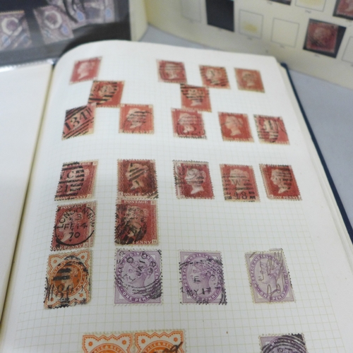 2127 - Stamps; a Windsor album containing used stamps from 1858 to 1970 including 60+ 1d reds, later Victor... 