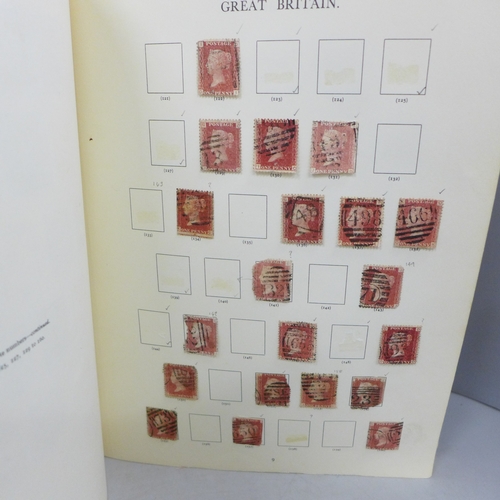 2127 - Stamps; a Windsor album containing used stamps from 1858 to 1970 including 60+ 1d reds, later Victor... 