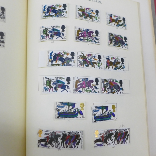 2127 - Stamps; a Windsor album containing used stamps from 1858 to 1970 including 60+ 1d reds, later Victor... 