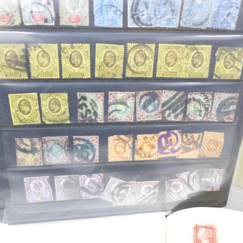 2127 - Stamps; a Windsor album containing used stamps from 1858 to 1970 including 60+ 1d reds, later Victor... 