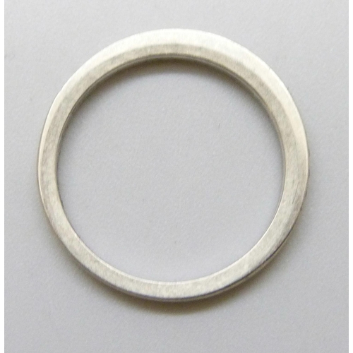 7268 - An 18ct white gold and diamond half eternity ring, 2.9g, M