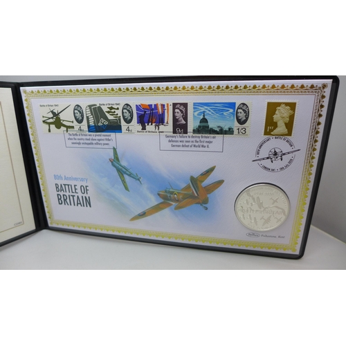 7442 - Battle of Britain, Harrington & Byrne, 2020 80th Anniversary of the Battle of Britain silver proof £... 