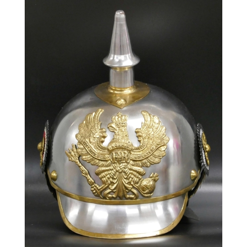 2043 - A Prussian Pickelhaube c1900 style re-enactment helmet