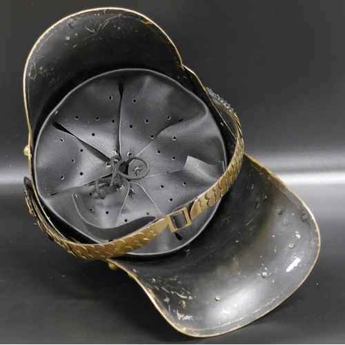 2043 - A Prussian Pickelhaube c1900 style re-enactment helmet