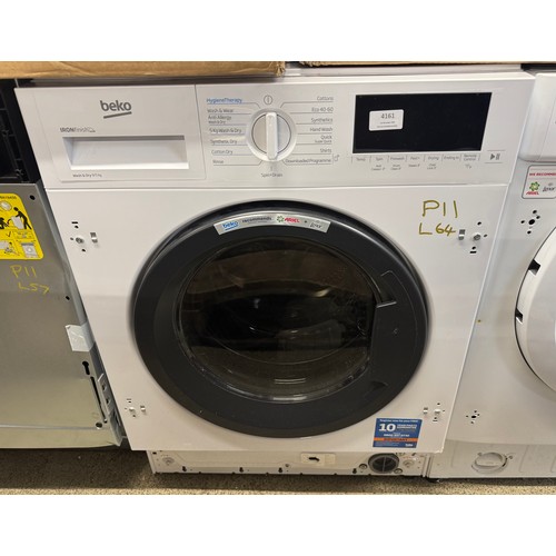 4161 - Beko integrated washer dryer 9kg (556-64) *This lot is subject to VAT