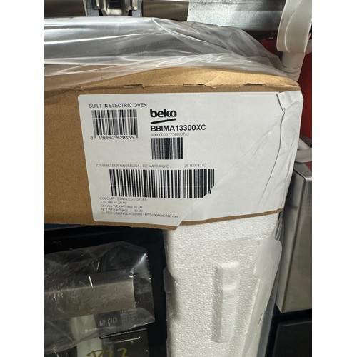 4173 - Beko single electric oven with AeroPerfect & AirFry - stainless steel (556-115) *This lot is subject... 