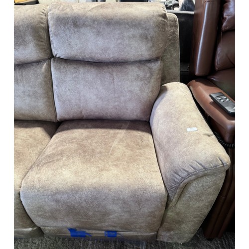 3028 - A Oscar fabric 2 seater electric reclining sofa, original RRP £583.33 + VAT (4246-25) *This lot is s... 