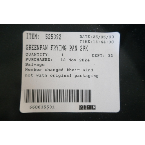 6040 - Two Greenpan Torino frying pans (371-24) *This lot is subject to VAT