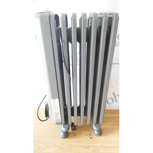 6048 - Delonghi grey oil filled radiator (371-11) *This lot is subject to VAT