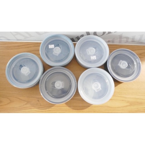 6056 - Two Zulu water bottles and Six microwavable bowls with lids (371-257,259) *This lot is subject to VA... 