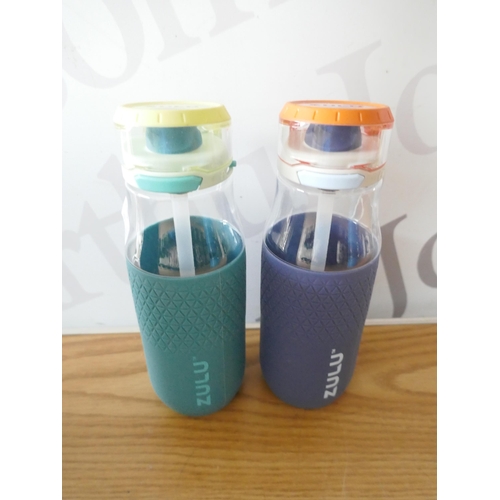 6056 - Two Zulu water bottles and Six microwavable bowls with lids (371-257,259) *This lot is subject to VA... 