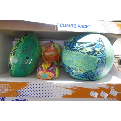 6059 - Three Hydro ball 4 piece combo packs (missing pieces)(371-261,263) *This lot is subject to VAT