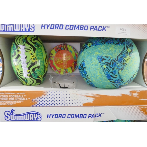 6059 - Three Hydro ball 4 piece combo packs (missing pieces)(371-261,263) *This lot is subject to VAT