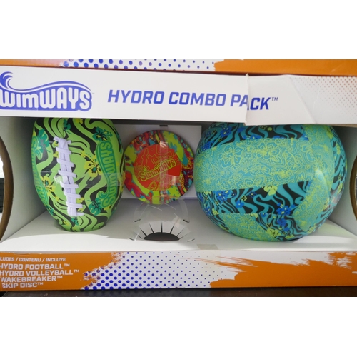 6059 - Three Hydro ball 4 piece combo packs (missing pieces)(371-261,263) *This lot is subject to VAT