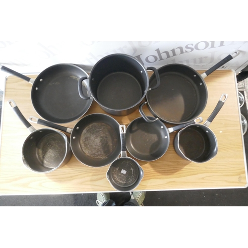 6060 - Circulon black cookware set, original RRP £179.99 + VAT (371-256) *This lot is subject to VAT