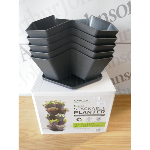 6067 - Multy stackable 5 tier planter  (371-184) *This lot is subject to VAT