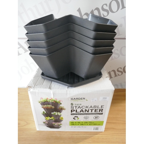 6068 - Multy stackable 5 tier planter  (371-186) *This lot is subject to VAT