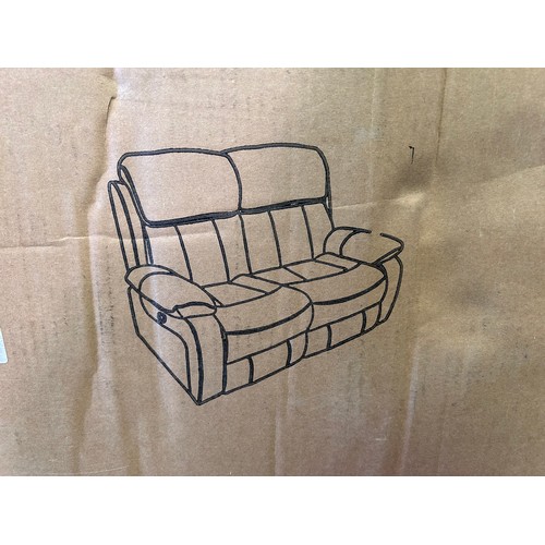 3058 - A Deneka manual reclining 2 seater sofa