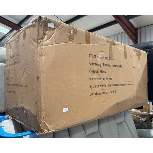 3073 - A Manuela 2 seater manual reclining sofa (unchecked)