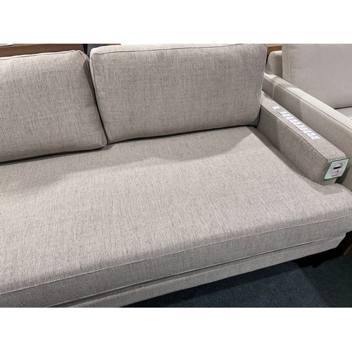 3090 - A John Lewis Andes left hand facing grey chaise sofa