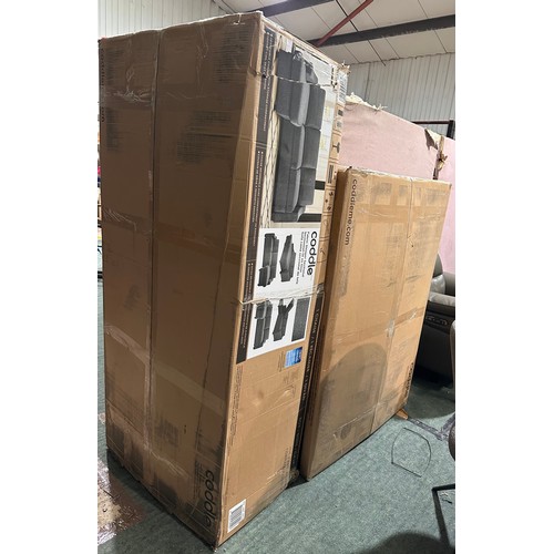 3002 - An Aria Coddle grey sofa bed (unchecked), original RRP £916.66 + VAT (4247-11) *This lot is subject ... 