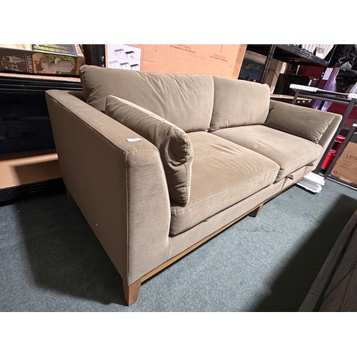 3003 - A Mokena fabric storage sofa with 2 storage seats (missing 2 feet) original RRP £583.33 + VAT (4247-... 
