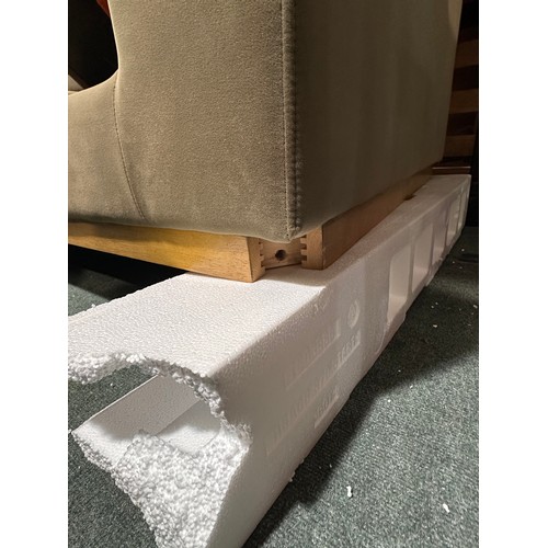 3003 - A Mokena fabric storage sofa with 2 storage seats (missing 2 feet) original RRP £583.33 + VAT (4247-... 