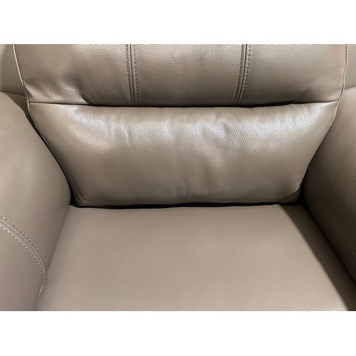 3004 - An Ava storm grey leather recliner(marked) original RRP £549.99 + VAT (4247-7) *This lot is subject ... 