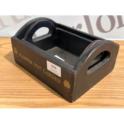 3008 - Two graduating flowerpot garden storage box