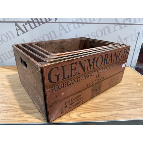 3018 - A set of four Glen Morangie storage boxes