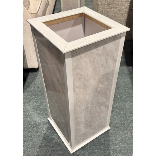 3097 - A pair of marble effect garden planters