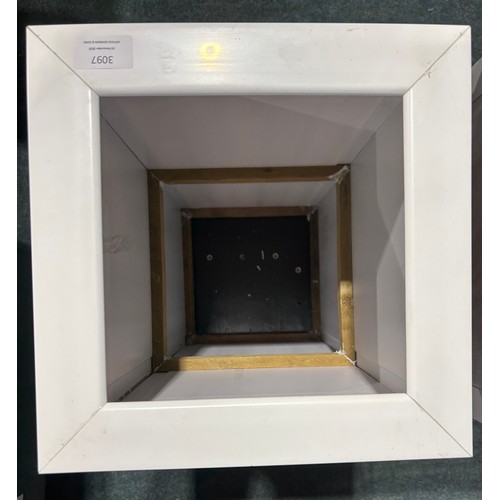 3097 - A pair of marble effect garden planters