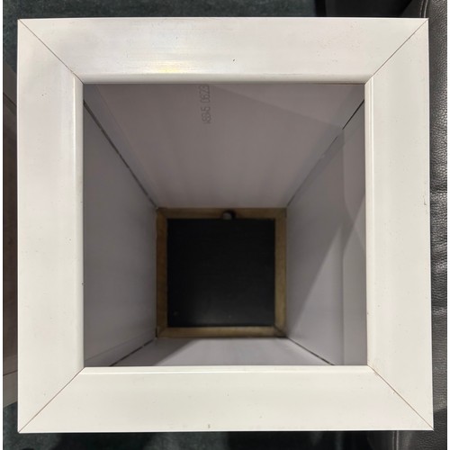 3097 - A pair of marble effect garden planters