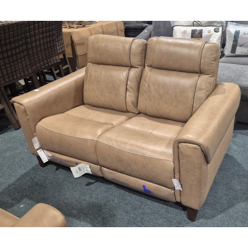 3095 - An Aiden & Ivy Spencer leather 2 seater sofa, original RRP £783.33 + VAT (4245-27) *This lot is subj... 