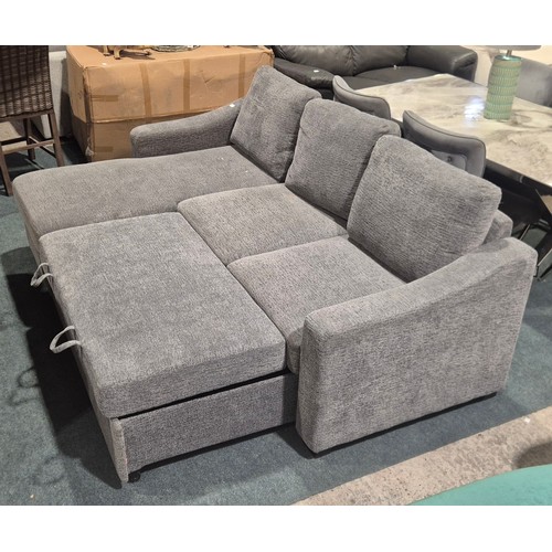 3096 - An Aria Coddle grey sofa bed (marked/torn) original RRP £916.66 + VAT (4245-7) *This lot is subject ... 