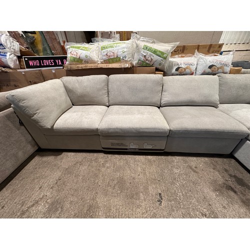 3068 - A Rockford electric reclining modular fabric corner sofa (transit marked) original RRP £1416.66 + VA... 