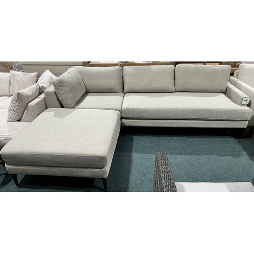 3092 - A John Lewis Andes left hand facing grey chaise sofa
