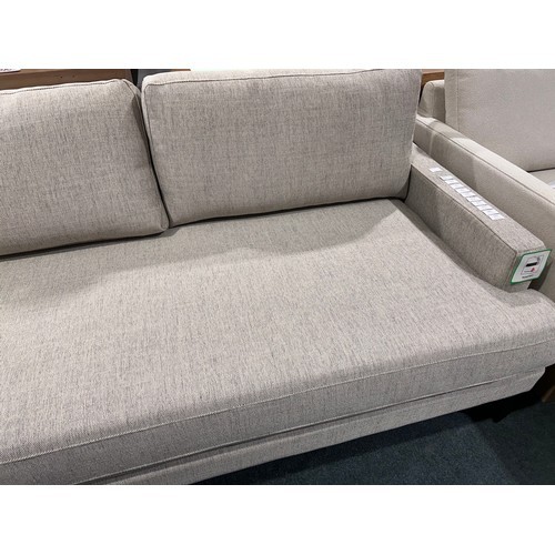 3092 - A John Lewis Andes left hand facing grey chaise sofa